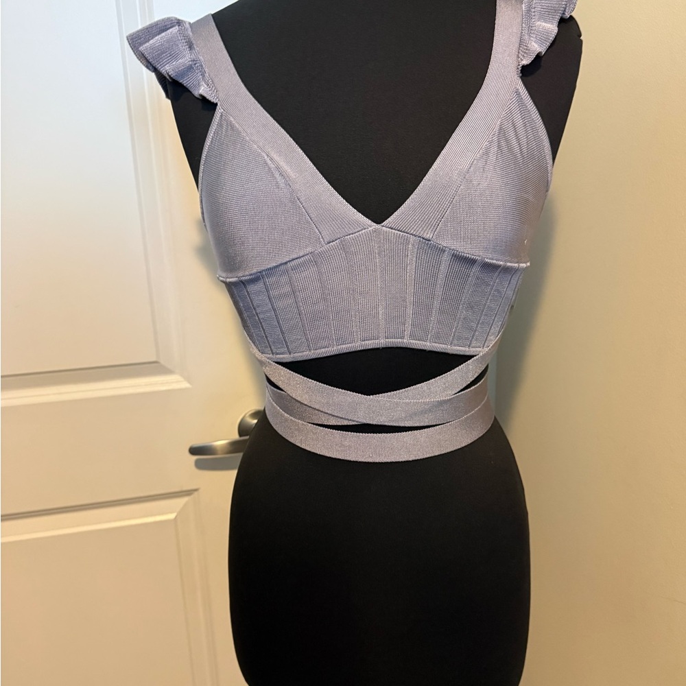 Free People Lavender Crop Top NWOT